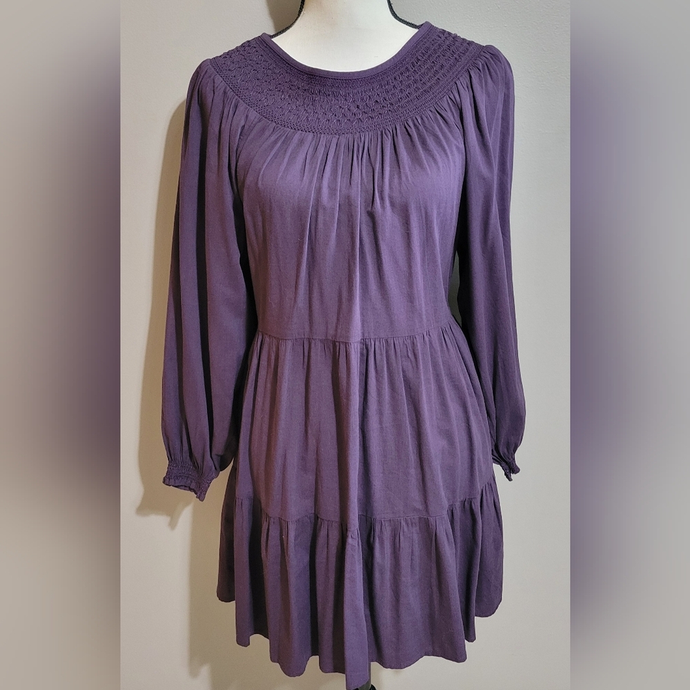 Old Navy Sleeved Mini Swing Dress